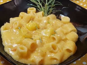 Pasta with potatoes, a dish from the South of Italy